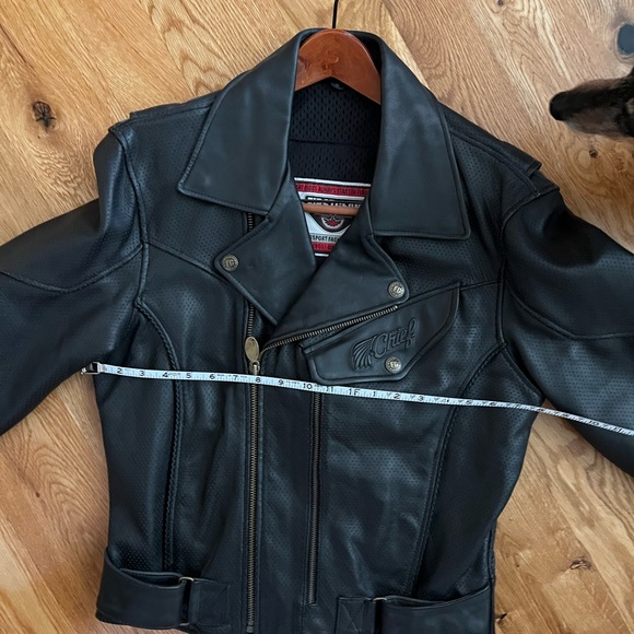 Leather Motorcycle Jacket - Picture 7 of 9